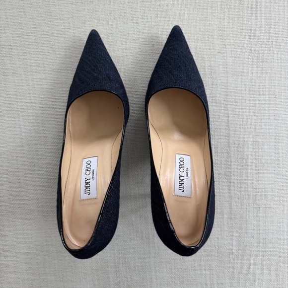 Jimmy Choo Denim Heels - Picture 4 of 6